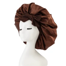 1 Pc Luxurious Satin Silk Cap With Adjustable Ties - Lightweight Hair Care Cap For All-Night Comfort, Hair Care, Close Fit, Perfect For Long, Curly Or Braided Hair Stylish And Comfortable Unisex Nighttime Hair Care
