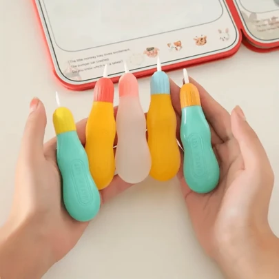 4pcs Minimalist Clear Water Brush Pens, Soft Bristle Watercolor Pens Suitable For Art Painting, Sketching, Coloring, Random Style And Color