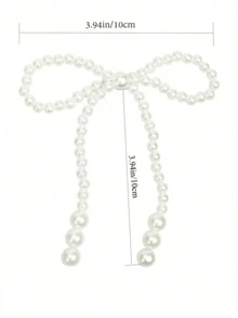 10/20 pièces - Décorations de gâteau en forme de nœud avec perles blanches, set de décoration de gâteau romantique, décorations de nœuds, perles d'enveloppement de fleurs et fournitures florales pour la décoration de gâteau. Convient pour les anniversaires, la fête des mères, les anniversaires, les mariages, la Saint-Valentin et les fêtes.