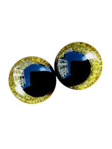 16pcs 14mm 3d Sparkling Safety Eyeballs, Diy Eyes For Crochet, With Bowl Washers, Moon Crochet Amigurumi Eyeballs, For Crochet Animal Craft Eyeballs, Plush Crochet Eyeballs For Craft Halloween Decorations - Multicolor - View 16