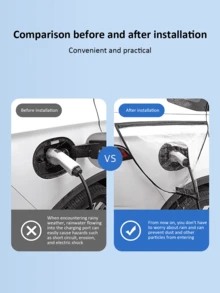 EV Charging Port Rain Cover 1-Pack, Universal Waterproof Protector For Tesla/NIO/BMW Car Charger, Outdoor Weatherproof Accessories,Spring Summer Picks,Brides Maid Gifts,Room,Bedroom Deccor,Bedroom Deccor,Beach,Travel,For Men,For Women,Vacation - Multicolor - View 5