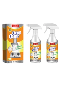 JUE FISH 60ml/120ml Kitchen Foaming Cleaner, Grease Remover For Stove, Oven, Pots And Pans. Effectively Dissolves Stubborn Burnt-On Food And Grime, Keeps Kitchen Utensils Sparkling Clean.