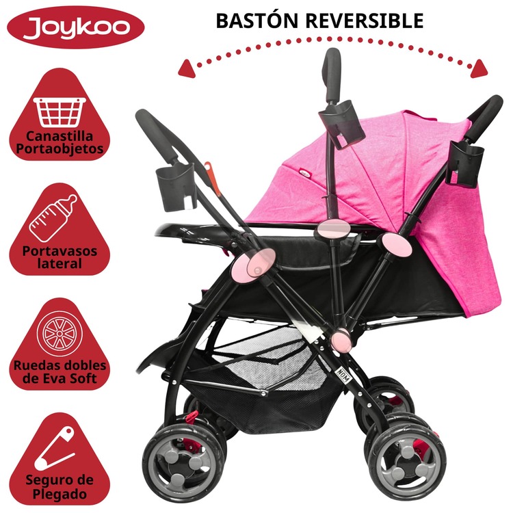 Joykoo Baby Strollers - Pink - View 2