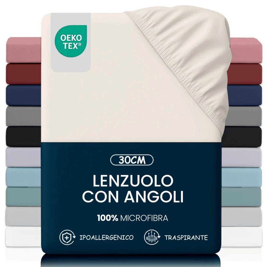 Bedding Fitted Sheet - Bottom Sheet - Soft Microfiber - Shrinkage And Fade Resistant - Easy Care -1 Fitted Sheet Only
