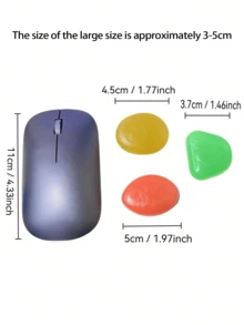 Glow-In-The-Dark Large-Size Pebbles (No Electricity Required), For Garden Landscaping, Track Decoration, Fish Tank Starry Sky Decor, Romantic Glow Stones, Suitable For Home, Outdoor, Runway, Aquarium, Halloween, Christmas, Thanksgiving, Valentine's Day, Absorbs Sunlight Or Lamp Light To Glow At Night, DIY Romantic Scenes - Multicolor - View 6