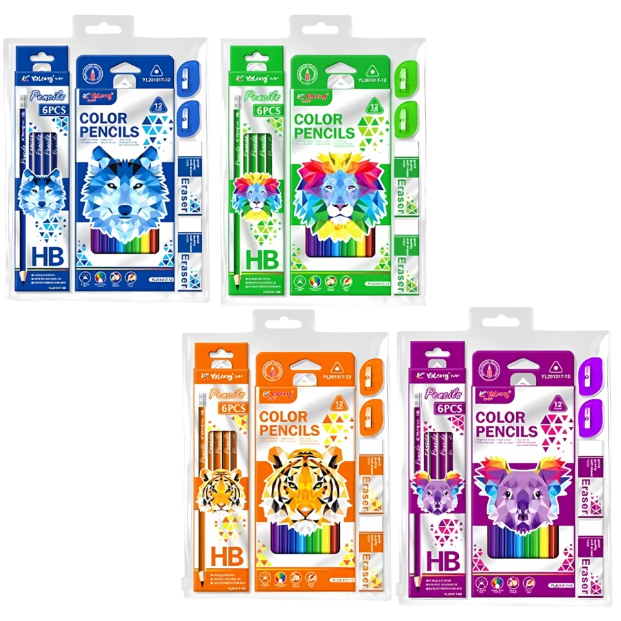 Conjunto de Papelería Completo, Práctico y Multifuncional – Incluye Artículos Esenciales de Alta Calidad para Escuela, Oficina y Hogar, con Herramientas de Escritura, Organización y Creatividad, Ideal para Niños, Adolescentes y Adultos, Perfecto para Tareas Escolares, Trabajo Diario, Manualidades y Proyectos Especiales - Multicolor - Ver 1