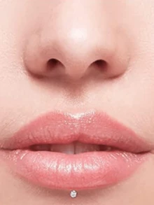 CIZME 1 Set Fashionable Titanium Alloy Threadless Nose Stud CZ Nose Ring, Flat Back Stud Earrings, CZ Nose Bone, Nose Wing, Cartilage Earrings, 20G 18G 16G Cubic Zirconia Lip Ring, Medusa Lip Ring, Threadless Lip Stud, Piercing Taper, Suitable For Daily Wear - Lip Studs - View 5