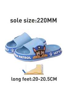 Sommerhausschuhe, blau, süßes Cartoon-Charakter-Design, mehrere Größen erhältlich, geeignet für Erwachsene und Kinder, rutschfeste Sohle, leichtes und weiches Material, konkaves Sohlendesign für Komfort, leuchtende Farben, perfekt zum Spielen drinnen/draußen, am Strand, im Pool und für den täglichen Gebrauch