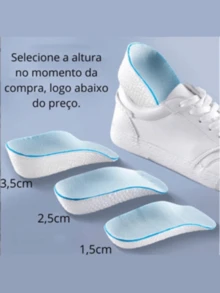 Height Increasing Insole Heel Comfortable Pair - 白色 - 查看 3