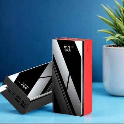 Baterie externă 50000/30000mAh, încărcător de telefon USB cu afișaj LED/lanterna, baterie de rezervă pentru exterior cu încărcare nerapidă, lanternă de camping, compatibilă cu telefoane /Android și dispozitive digitale, potrivită pentru cadouri de absolvire, cadouri pentru întoarcerea la școală, cadouri pentru petreceri pentru persoane singure, cadouri pentru domnișoarele de onoare, cadouri de Ziua Tatălui, cadouri pentru petrecerea burlăcițelor, cadouri pentru invitații la nuntă, decorațiuni pentru petreceri de ziua de naștere și accesorii pentru nuntă, decorațiuni pentru cameră