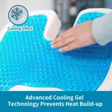 Orthopedic Memory Foam Gel Seat Cushion Anti-Bedsore Coccyx Orthopedic Pain Relief - Black - View 6
