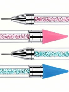 1/2pcs Professional Diamond Painting Kit - Waxless, Self-Adhesive, Double-Pointed, No Clay Design With Diamond Accessories - 5D DIY Painting, Ideal Choice For Cross-Stitch And Handicraft Enthusiasts