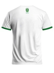 1. Brazil Peace Dove Design Men's Soccer Jersey\N2. Men's Soccer Sweatshirt\N3. Crew Neck Comfortable Sports Top\N4. Soft, Lightweight & Comfortable Soccer Shirt\N5. Suitable For Match, Soccer Training, Casual And Holiday Wear\N6. Great Gift - Multicolor - View 4