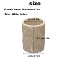 1 chiếc cốc nhà tắm giả vỏ cây sang trọng phong cách Châu Âu, thích hợp cho phòng khách sạn, phòng tắm gia đình - Nhiều màu - Xem 3