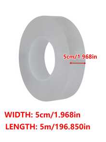 1 rolka dwustronnej taśmy Nano Strong – mocny, usuwalny klej, przezroczysty i bezśladowy, nie pozostawia śladów, nadaje się do dywanów, ramek na zdjęcia, plakatów, do domu/biura/na zewnątrz – polecana w reklamach telewizyjnych, niewidoczna naklejka do montażu na ścianie, wielokrotnego użytku, niezbędna dla entuzjastów majsterkowania