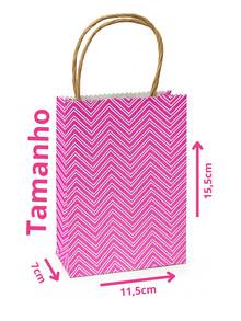 Sacola Kraft Pequena  11,5x7x15,5cm – Embalagem Presente Lembrancinha