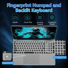 15.6" Silver Laptop, N-95 Processor, 16GB DDR4 512GB SSD, Fingerprint Recognition Unlock, Backlit Keyboard, Multiple-Ports , Preferred Gift, All-In-One Learning, Entertainment & Business - EU C Type Plug(220-240V) - View 7