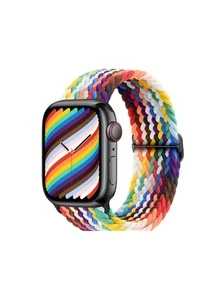 1 件编织手链带 38/40/41/42/44/45/49 毫米弹性单圈 7 系列 SE 3 6 Ultra 8 智能手表表带配件/节日礼物/生日礼物/复活节完美礼物 - 彩色 - 查看 2