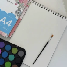 Cuaderno de bocetos de pintura acuarela con patrón de garabatos para estudiantes de arte, 180g, de vuelta a la escuela, Día de la Madre, regalo para mamá, de vuelta a la escuela, útiles escolares