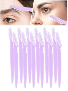 70件/50件/30件/20件装多色眉毛修剪器和剃须刀套装，眉毛修剪器和剃须刀，去角质和脱毛工具，身体毛发修剪器和面部及眉毛剃须刀套装，长柄刀片配精密保护盒，多功能眉毛修剪器，适用于比基尼或旅行，化妆，价格实惠，房间装饰，梳妆台，旅行，卧室，化妆配件，眉毛剃刀，价格实惠，圣诞礼物，化妆品，化妆工具，便宜货，礼物，女士礼物，圣诞礼物 - 粉色 - 查看 21