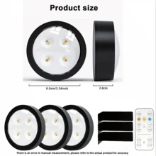 3pcs Battery Powered Painting Light, Magnetic LED Painting Light Wall Light With Remote Dimming And Timer, Frame Painting Art Display Light With 3 Lighting Modes, Wall Decoration Light(Excluding Batteries) - Multicolor - View 6