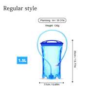 WRELS 1L/1.5L/2L/3L Large - Capacity Foldable Water Bladder - That Can Be Carried By Hand Or On The Back, For Biking, Hiking, Running And Traveling