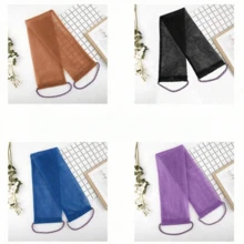 2件/1件非洲网状去角质浴巾套装，双面设计，可轻柔/粗磨去角质，有效身体磨砂，淋浴背部磨砂器，优质网状材料，方便系带设计，丝瓜络浴巾，身体海绵，令肌肤光滑，适合日常使用。 - 彩色 - 查看 5