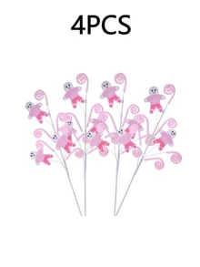 1/2/4/6 buc Crăciun roz turtă dulce om de zăpadă ramură decorare brad de Crăciun decorare turtă dulce Crăciun sărbătoare decorare casă decorațiuni de Crăciun camera decor iarnă