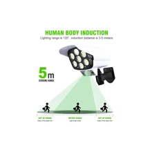 Outdoor Motion Sensor . Solar Lights 2000 Lumens 77LED Solar Motion Sensor LED Light - D - View 12