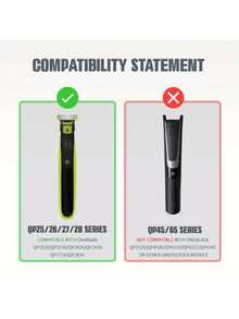 3-Pack Replacement Blades Head Compatible With One Blade QP2520/QP2530/QP2620/QP2630QP2724/QP2834,Grey - 銀色5pc - 查看 2