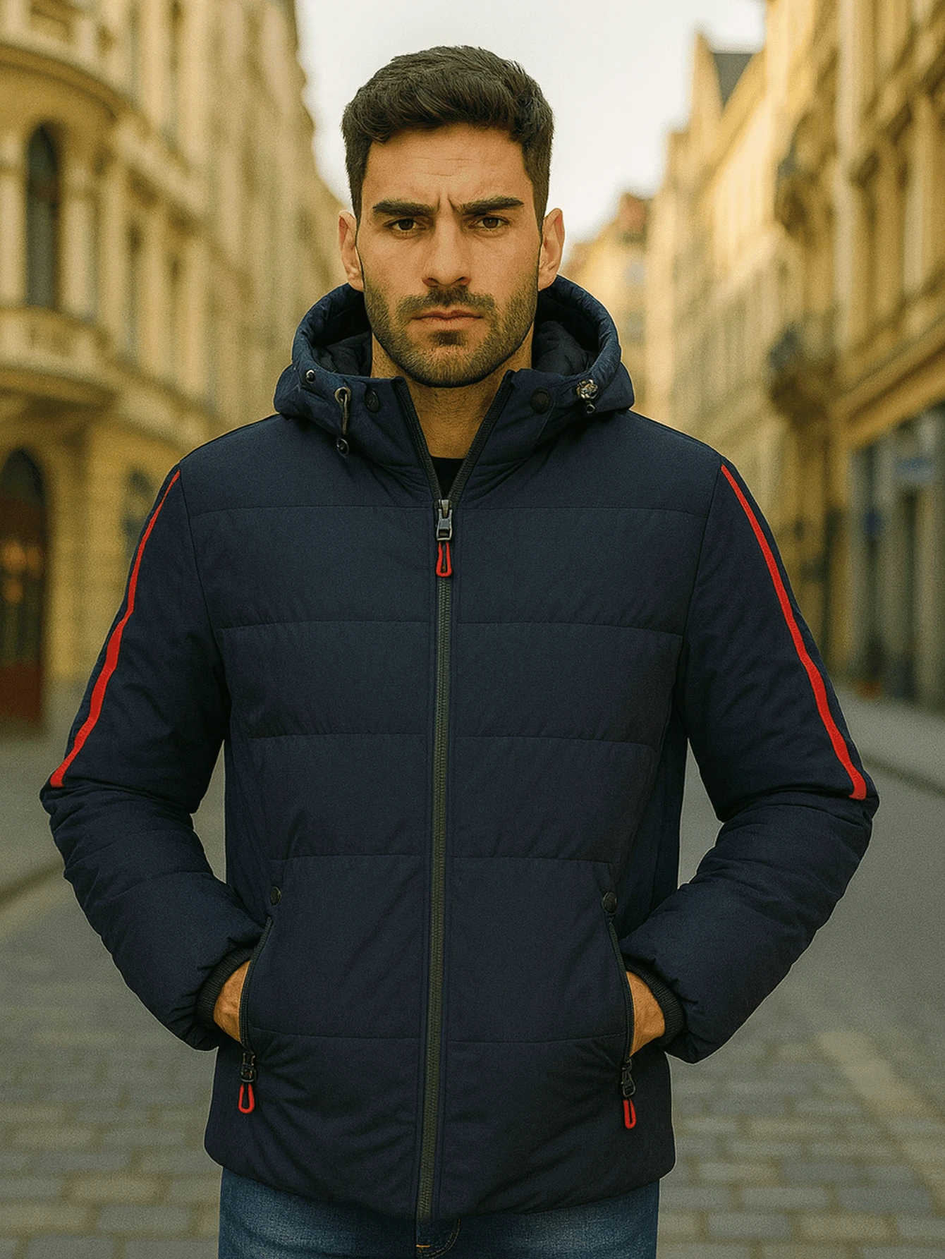 Men's Bobojaco, Men's Padded Jacket, Men's Winter Coat, Men's Windbreaker Jacket, Men's Sports Jacket, Men's Hooded Coat, Men's Casual Jacket, Bobojaco With Zipper, Men's Thermal Coat, Men's Puffer Jacket, Men's Urban Jacket, Men's Light And Warm Coat, Bobojaco With Pockets, Men's Cold Weather Jacket, Men's Windproof Coat, Men's Streetwear Jacket, Waterproof Bobojaco, Men's Travel Jacket, Men's Modern Coat, Comfortable Bobojaco, Men's Jacket With Sleeve Detail, Men's Versatile Coat, Bobojaco With Zipper Closure, Ideal Jacket For Winter, Coat For Men's Everyday Use, Men's Stylish Bobojaco, Urban Casual Jacket, Bobojaco For Cold Days, High Quality Coat For Men, Practical Jacket For Men, Fashionable Bobojaco, Ideal Coat For Men's Outings, Men's Lightweight Jacket, Nylon Bobojaco, Men's Mid-Season Jacket, Padded Coat - 藏蓝色 - 查看 1