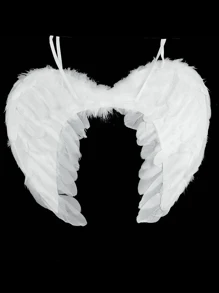 1 件天使仙女翅膀，适合化妆舞会、节日庆典、万圣节服装，适合化妆舞会、派对、舞台表演、节日庆典