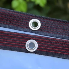 1Piece Multiple Size Specifications Clear Waterproof Tarpaulin Transparent Tarp Canopy Awnings Winter Plants Cover Greenhouse Film Tarp, Waterproof Tarpaulin, Clear Plastic Tarpaulin, Dustproof, Rainproof, UV Resistant Garden Coverage