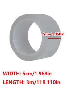 1 rolka dwustronnej taśmy Nano Strong – mocny, usuwalny klej, przezroczysty i bezśladowy, nie pozostawia śladów, nadaje się do dywanów, ramek na zdjęcia, plakatów, do domu/biura/na zewnątrz – polecana w reklamach telewizyjnych, niewidoczna naklejka do montażu na ścianie, wielokrotnego użytku, niezbędna dla entuzjastów majsterkowania