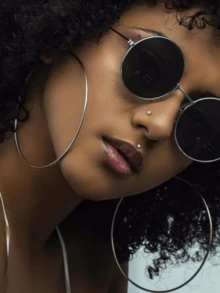 CIZME 1 Set Fashionable Titanium Alloy Threadless Nose Stud CZ Nose Ring, Flat Back Stud Earrings, CZ Nose Bone, Nose Wing, Cartilage Earrings, 20G 18G 16G Cubic Zirconia Lip Ring, Medusa Lip Ring, Threadless Lip Stud, Piercing Taper, Suitable For Daily Wear - Lip Studs - View 8