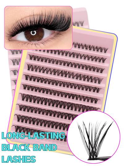 200PCS Individual Cluster Lashes Medium Volume Curl C 10-16mm Mixed Length Lash Set, Daily False Eyelashes Natural&Wispy&3D Effect&Ultra Thin&Soft & Comfortable, Long-Lasting False Eyelashes Perfect For Breathable Daily&Wedding&Dating&Party&On-The-Go, -For Halloween&Xmas&New Year's, Eyelashes Essential