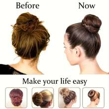 1-3pcs Donut Bun Maker, Ballet Bun Maker, Hair Accessories, Bridal Hair Accessories, Pompom Braid Maker, Hair Flower Decor, Sock Bun Maker, Donut Bun Maker, Easy Bun Maker, Scrunchie Bun Maker ,Hair Styling Kit ,Hair Tool Kit