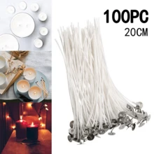 1 Piece 12cm/20cm Candle Wick, Modern White Candle Wick, DIY Candle Making - View 1