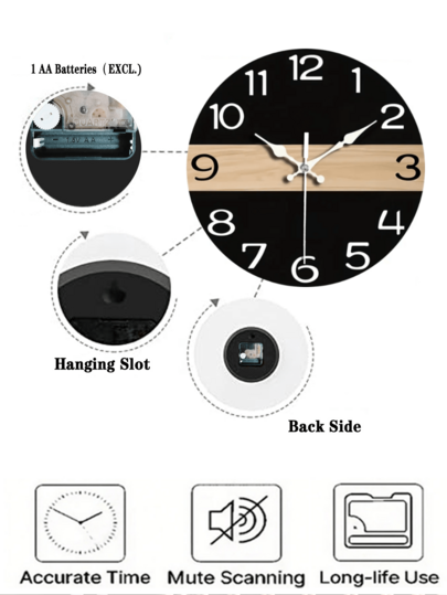 Wandklok Modern 2024 view 5