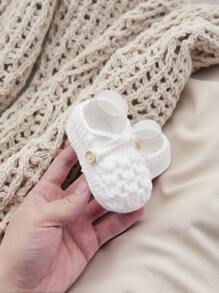 Handgestrickte Strick-Beinwärmer für Babys, Innen-Vorläufer-Lauflern-Stiefelchen