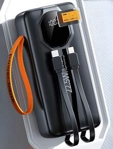 Power Bank Charger 30000mah Super Fast Portable 22.5w - 白色 - 查看 7