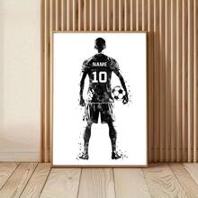 1/3pcs Custom Football Team Jersey With Digital Canvas Printing - Personalized Wall Art For Sports Fans, Perfect Gift For Boyfriend Or Lover, Modern/Classic Bedroom, Living Room, Home Office Decor - Unframed Vertical Poster For Indoor Use - Multicolor - View 18