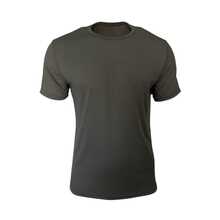 Camiseta Basica Masculina Lisa 100% Algodão Treino Academia - Azul - Visão 2