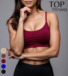 Top Esportivo Feminino com Tecido Respirável Ideal para Academia e Corrida