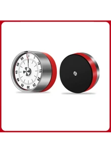 2pcs/1pc Stainless Steel Kitchen Timer, Visible Cooking Timer, Student Timer, Reminder, Kitchen Countdown Timer, Home Time Management, Mechanical Alarm Clock