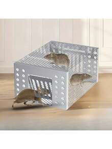 自动捕鼠器！钢制捕鼠器，全自动捕鼠器，鼠笼，适用于家庭、厨房和花园的害虫防治