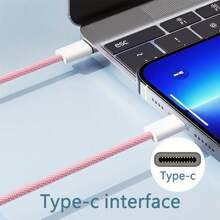 Compatible With IPhone17/16/15 USB C Fast Charger Cable,USB-C To Type C Charging Data Cable (3.3/6.6/10 Feet Long Nylon Braided Cord) For Indoor/Outdoor/Travel And Car Use,60W~18W Fast Charging,Compatible With IPhone17/16/15/Pro/Pro Max/IPad,Compatible With Samsung,Compatible With Xiaomi/~Android Mobile Phone Chargers Cord