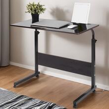 Multifunctional Adjustable Laptop Desk - Perfect For Bedside, Sofa & Study | Removable Phone Stand | Dark Walnut - Black - View 1