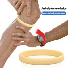 2 piezas Rodillera de silicona - Estabilizador patelar circular, con alta elasticidad y resistencia, adecuado para diferentes formas de pierna, fácil de usar, lavable, adecuado para baloncesto, fútbol, deportes al aire libre, correr, fitness, etc., proporcionando protección para las rodillas y la rótula