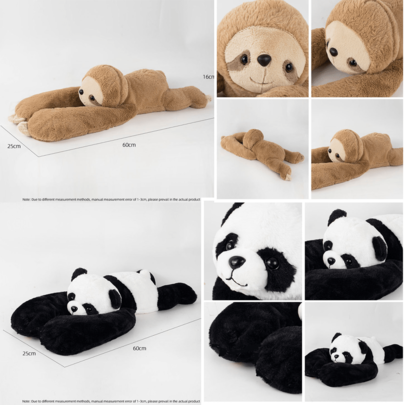 Pluszowa zabawka z długim ramieniem i ciężarkiem, nowa, miękka, materiałowa, pluszowa lalka Panda, leniwiec, prezent na imprezę dla dzieci